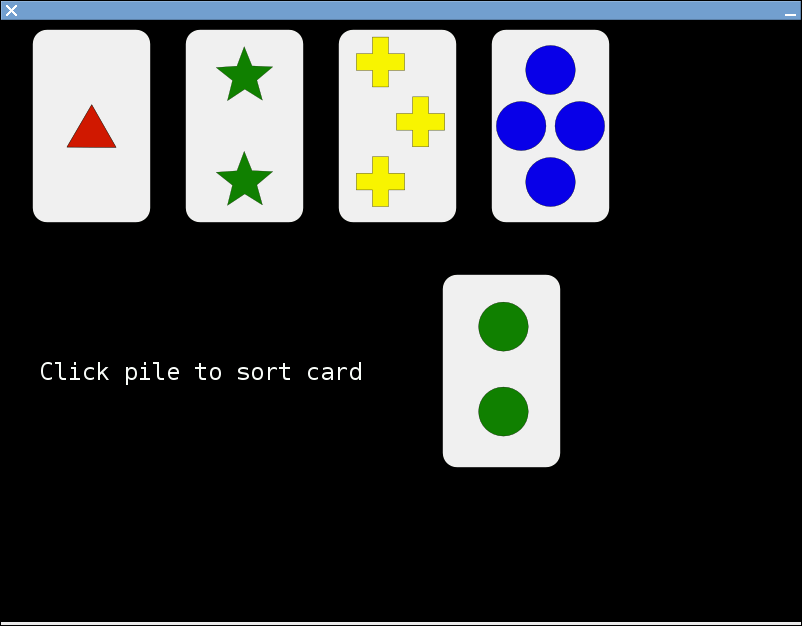 Berg Card Sorting Test (64 cards) screenshot
