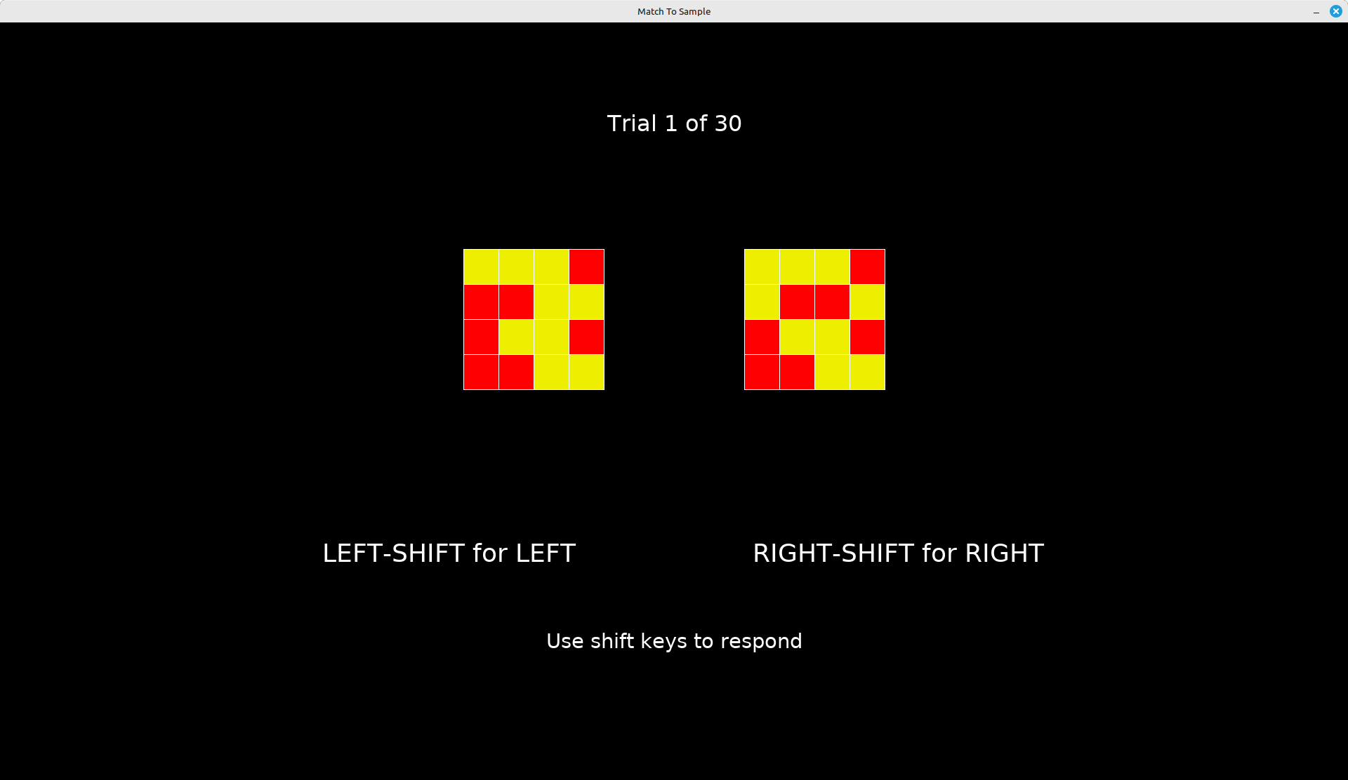 Match To Sample screenshot