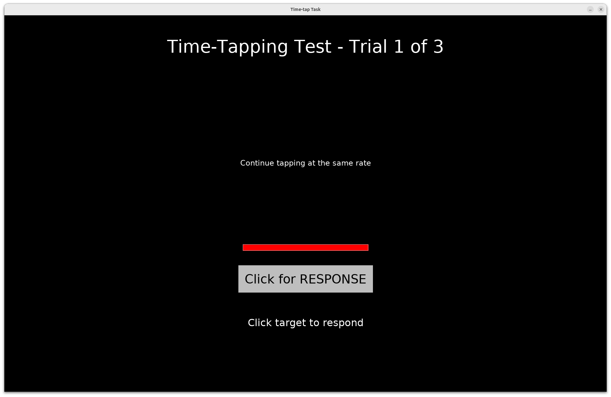 Time-Tapping Task screenshot