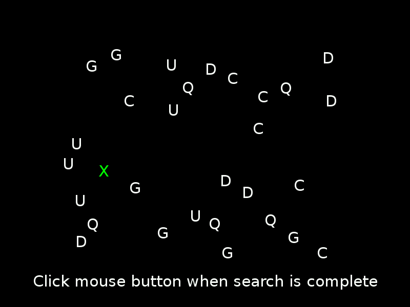 Visual Search Task screenshot